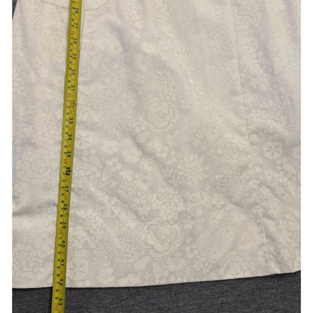 Vintage 1960's "The Lilly" Pulitzer Off White Sleeveless Floral Shift Dress 12 - Picture 7 of 9